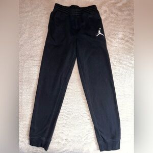 Jordan Kids Black Sweatpants with White Jumpman Logo